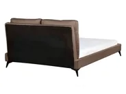 Bed Boucle MELLE 140 x 200 cm (EU Double) Brown_965691