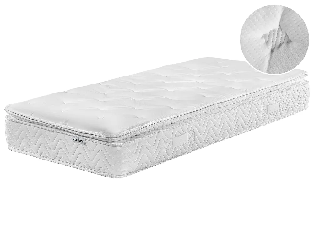 Memory Foam Pocket Spring Mattress AURA HYBRID PRO H2/3 Medium 90 x 200 cm (EU Single)