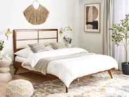 Bed POISSY 160 x 200 cm (EU King Size) Dark Ash Wood_927882