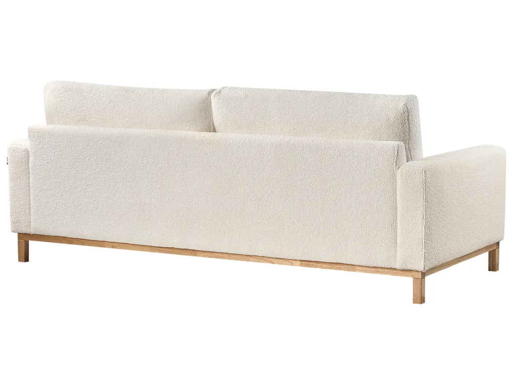 Sofa 3 Seater SIGGARD Boucle White_932381