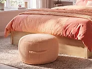 Sittpuff ADLANA Bouclé Persikorosa_1183462