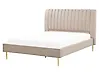 Sänky Sametti MARVILLE 160 x 200 cm Beige