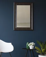 Väggspegel LUNEL 60 cm 90 cm Svart_1154993
