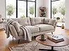 Sofa 3 Seater LENVIK Velvet Light Beige