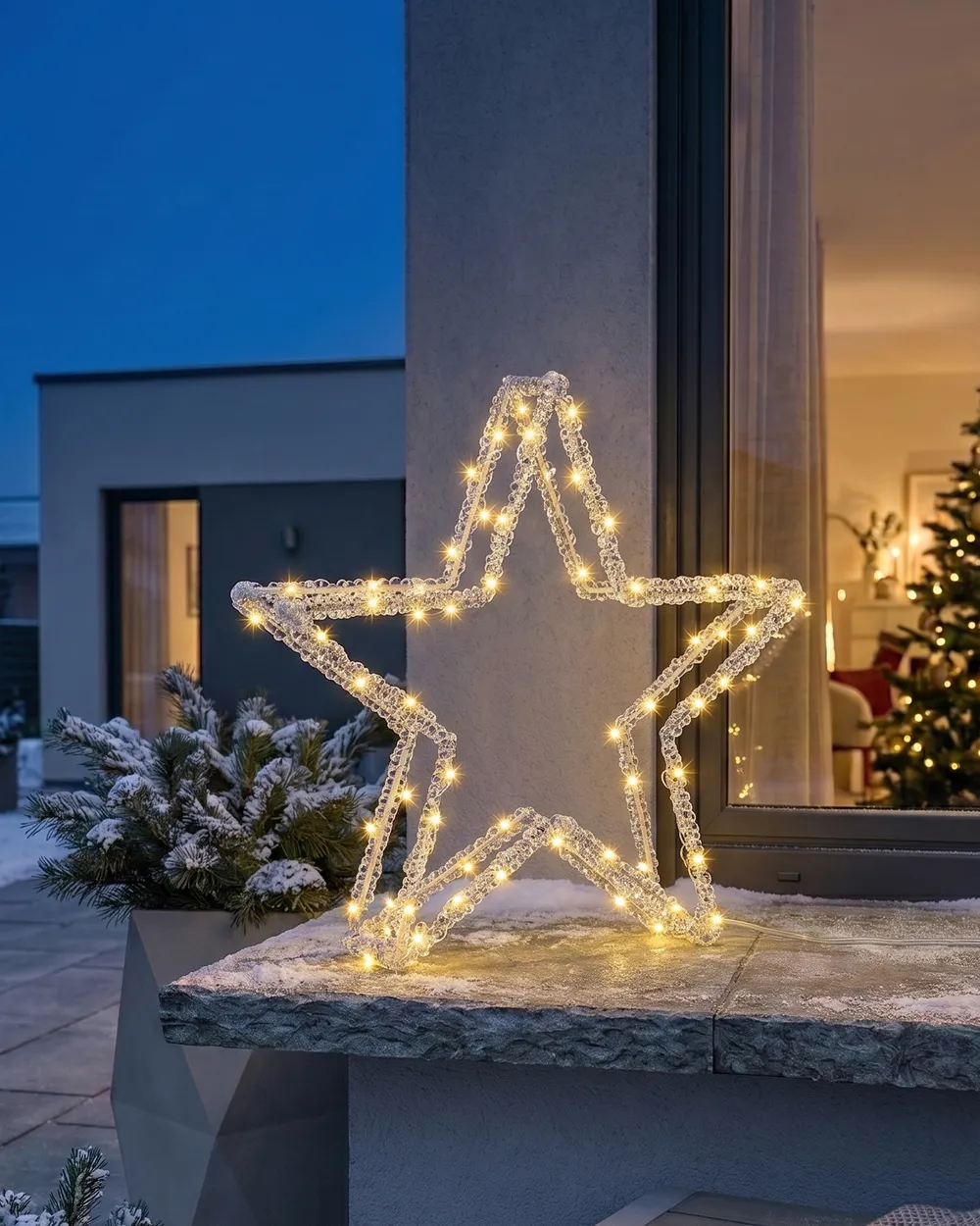 Outdoor Decoration LED SIMO 31 cm Star White