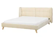 Sänky sametti SENLIS 160 x 200 cm Beige_918984