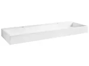 Kaksoispesuallas seinälle QUENKO 120 x 46 cm Mineraalivalu Valkoinen_981372