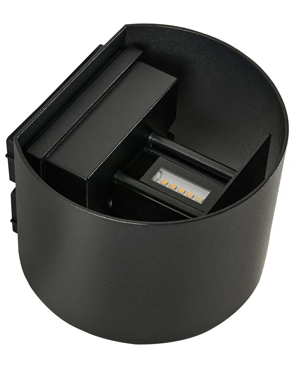 Set of 2 Outdoor LED Wall Lights MORAY with Motion Sensor Black_1102906