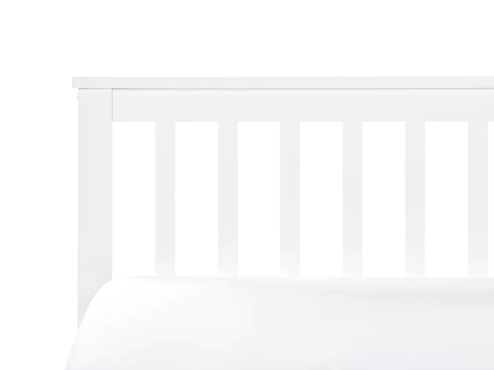 Bed with 2 Drawers OLENDON Pine Wood White 140 x 200 cm (EU Double)_954764