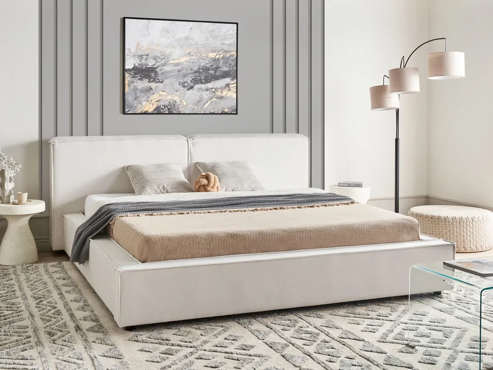 Waterbed Fabric LINARDS 180 x 200 cm (EU Super King) Off-White