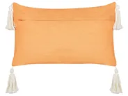 Set of 2 Decorative Cushions LITHOPS 30 x 50 cm Velvet Orange Christmas Motif_887920