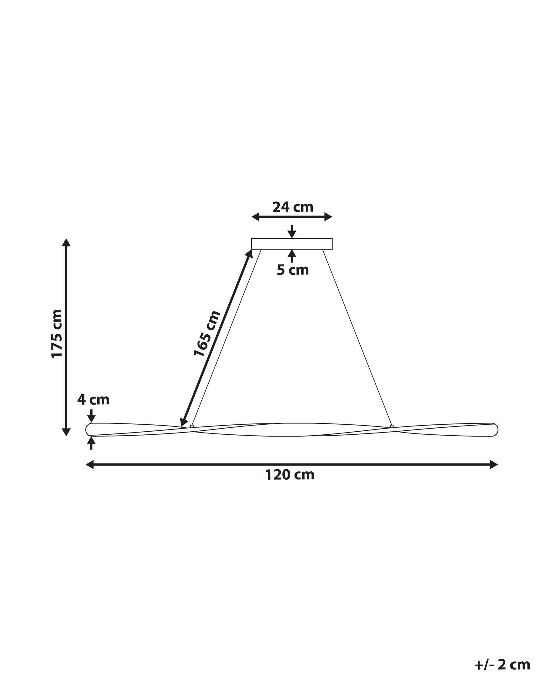 LED-riippuvalaisin MAHOI metalli Musta_919254
