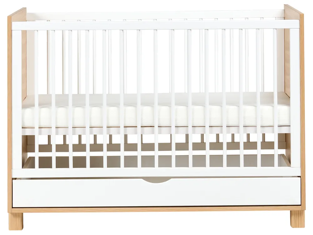 Spjälsäng med förvaringslåda GUNNAR 60 x 120 cm Vit_1004454