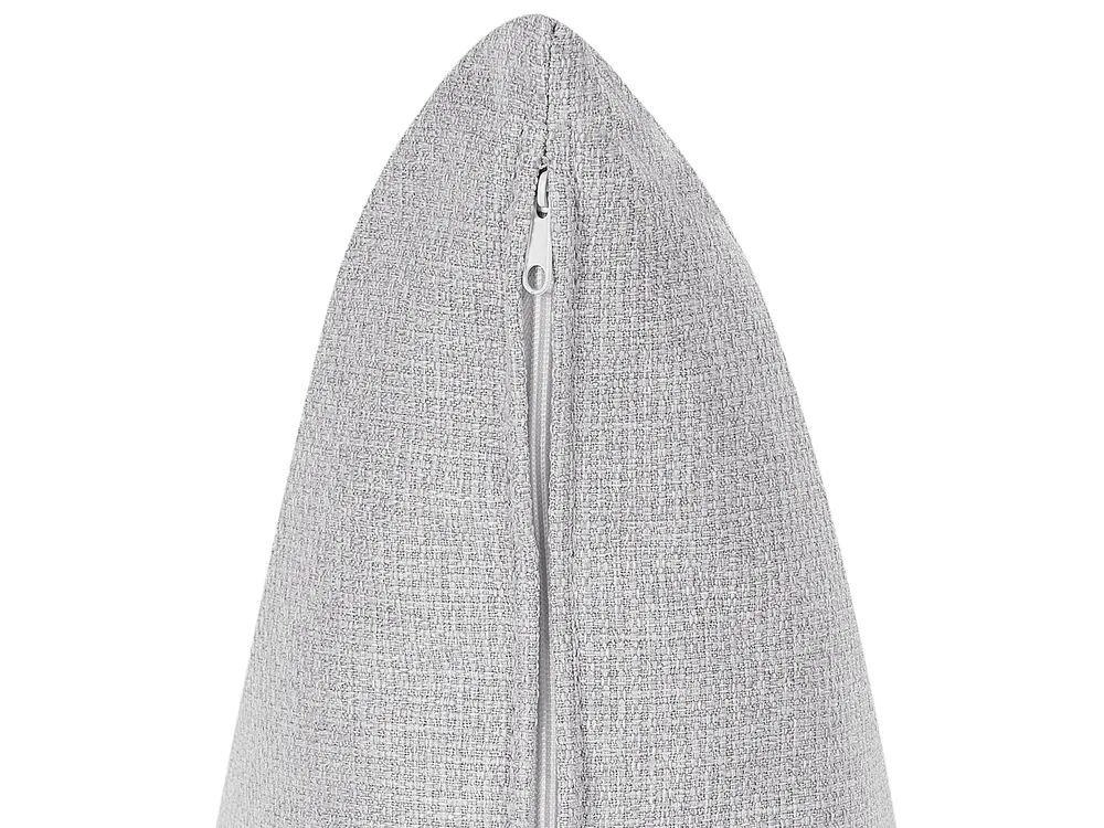 Left-Hand Chaise Longue MERI with Storage Faux Linen Light Grey_881203