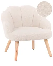 Kids Armchair MILAND Boucle Light Beige_989214