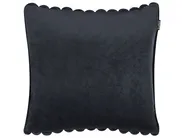 Set med 2 prydnadskuddar RAKYA 45 x 45 cm Fuskpäls Svart Randigt_917557