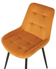 Ruokatuolisetti 2 kpl MELROSE Sametti Oranssi_901935