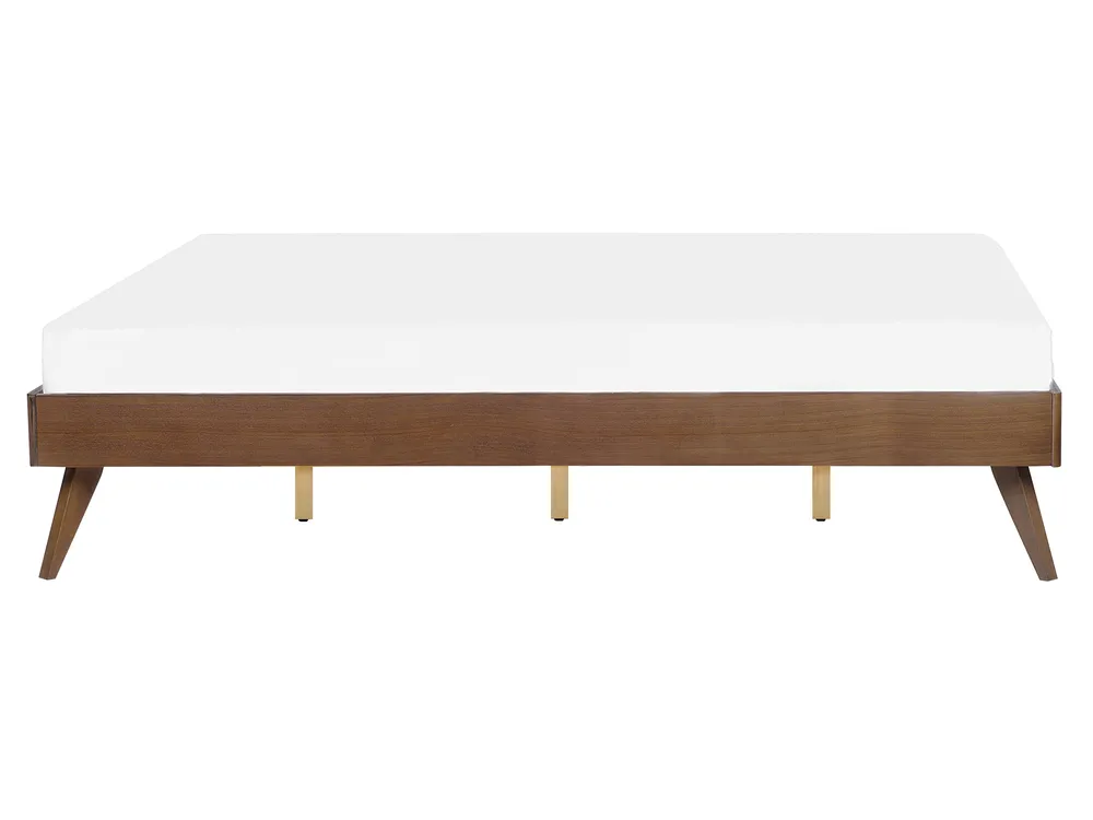 Bed without Headboard BERRIC 160 x 200 cm (EU King Size) Dark Ash Wood_873743