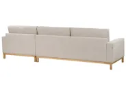 Corner Sofa 4 Seater SIGGARD Fabric Light Beige Left Hand_944894