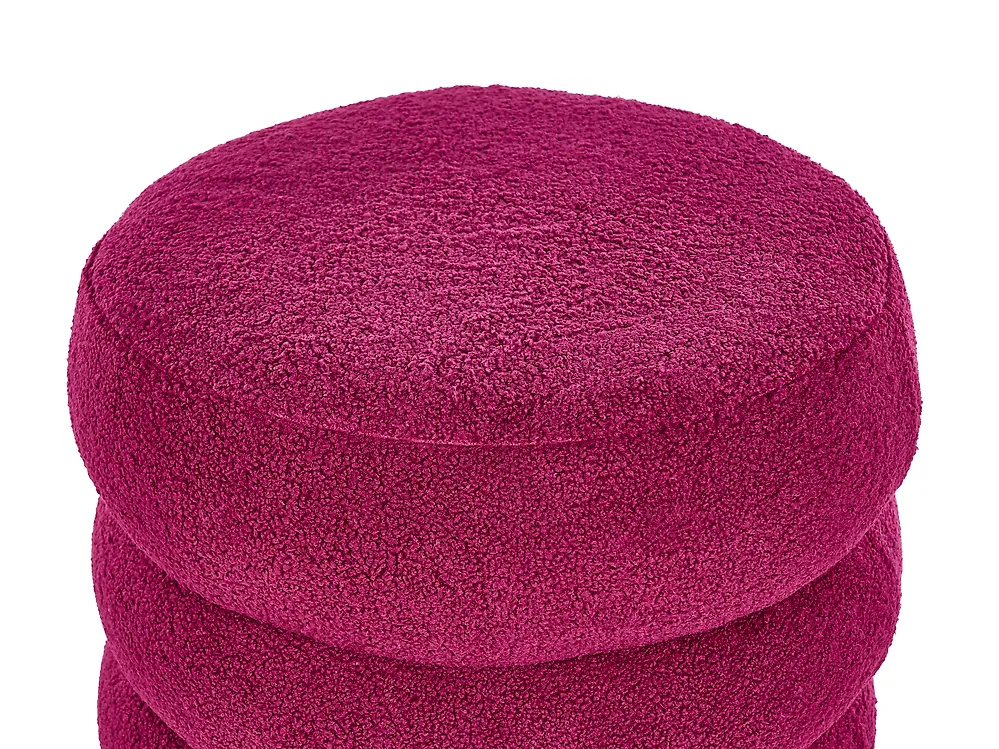 Pouffe SUMPTER Boucle Burgundy_1176526
