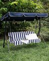 Patio Swing CHAPLIN Metal Dark Blue