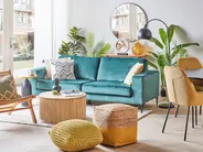 Sofa 3 Seater VADSTENA Velvet Light Blue_862374