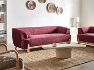 Sofa 3 Seater ALNOR Chenille Burgundy_1019090
