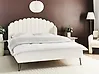 Bed Boucle AMBILLOU 160 x 200 cm (EU King Size) Off-White