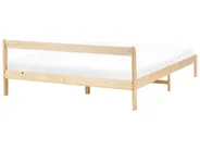 Bed Pine Wood MADONE 160 x 200 cm (EU King Size) Light Brown_1131104