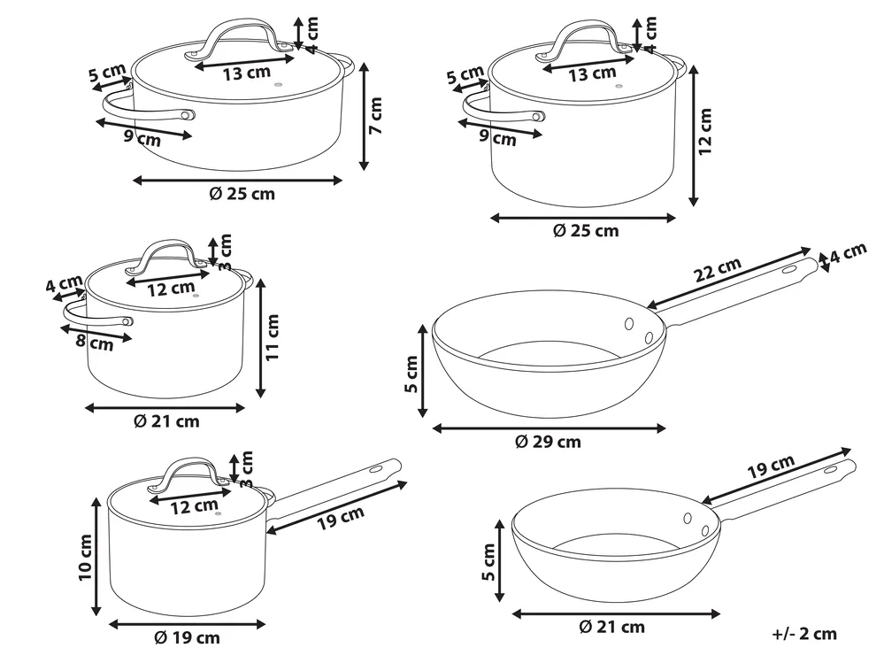 10 Piece Cookware Set ELITE PRO Off-White_977364