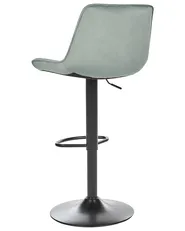 Set of 2 Bar Chairs DUBROVNIK Swivel Velvet Mint Green_915953