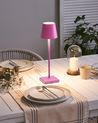 Wireless LED Table Lamp BACEIRO Metal Pink