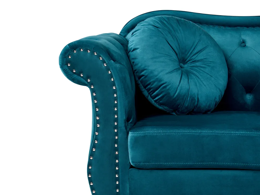 Sofa 2 Seater SKIEN Velvet Teal_1050318