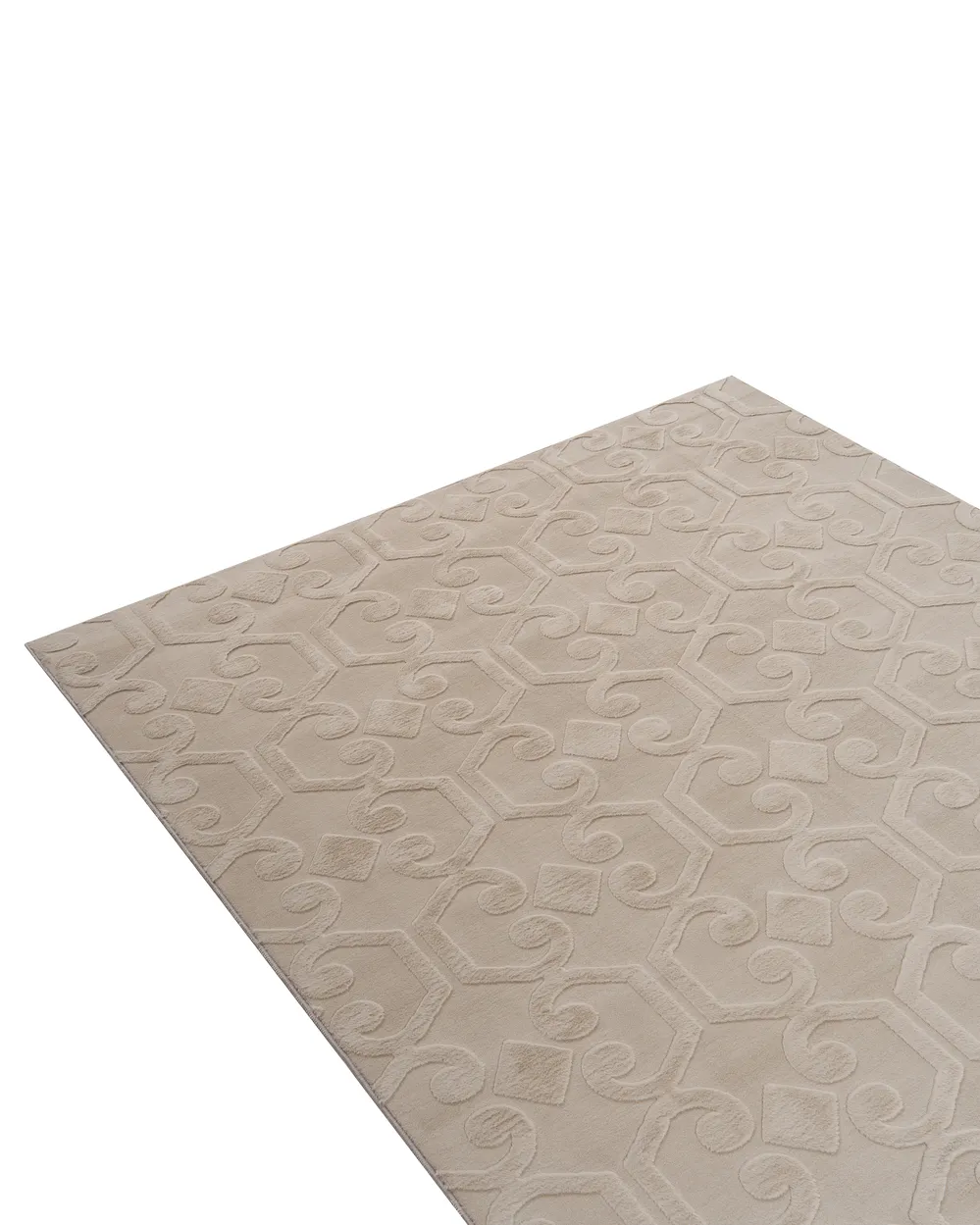 Teppe GANNETT Beige 160 x 160 cm_1107628