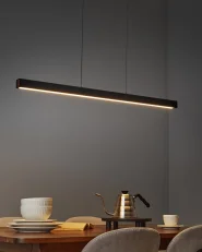 LED Pendant Lamp ARENAS with Remote Black_1031087