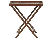 Bistro Set Folding AMANTEA Acacia Wood Dark Brown_871666