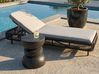 Sivupöytä FALIRO 37 cm 37 cm Terrazzo-kuvio Musta