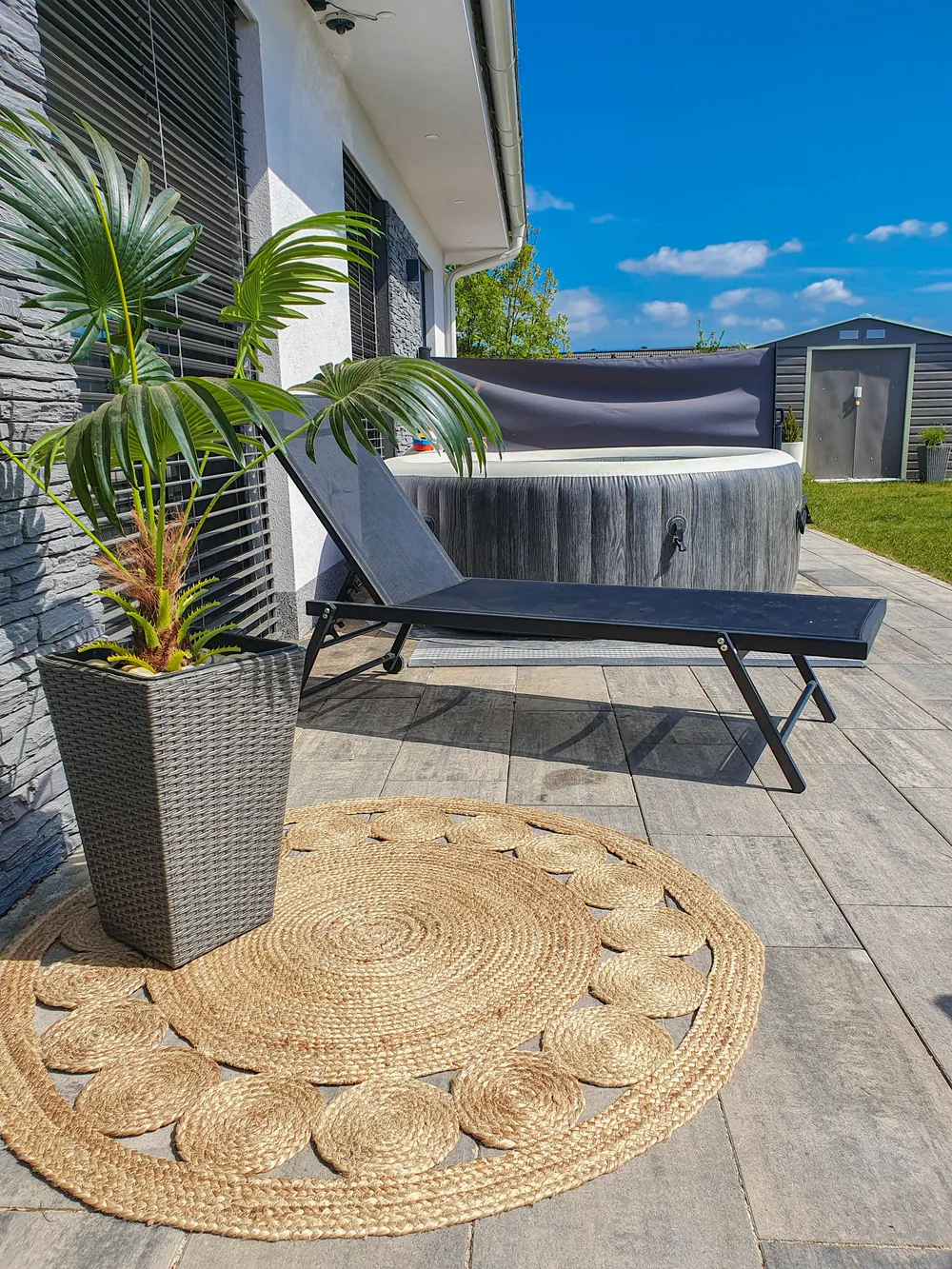 Tekokasvi FAN PALM 100 cm Vihreä_824377
