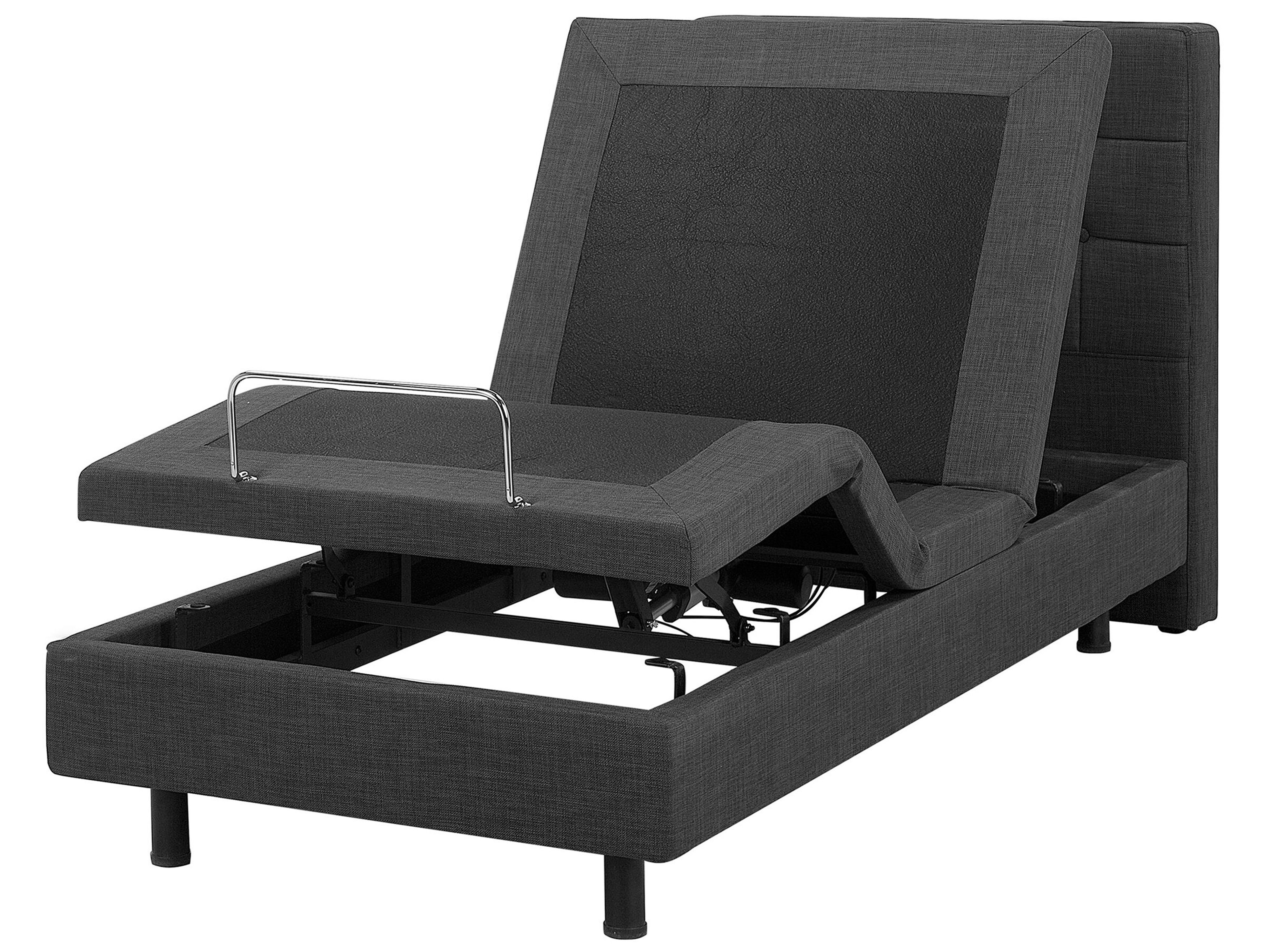 Adjustable Bed Fabric DUKE 90 x 200 cm (EU Single) Dark Grey
