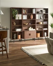 4 Tier Bookcase BRADLEY 180 cm Dark Brown_1073055