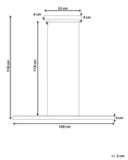 LED Pendant Lamp ARENAS with Remote Gold_965345