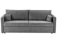Bäddsoffa 3-sits BLEIK med förvaring Chenille Ljusgrå_944953