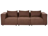 Modular Sofa 3 Seater AXEBO Boucle Brown_1075824
