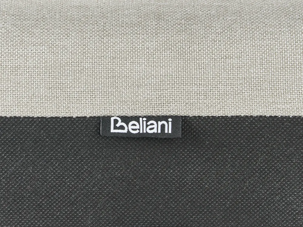 Bed with Storage Drawers SOUTRIN Fabric Beige 160 x 200 cm (EU King Size)_993432