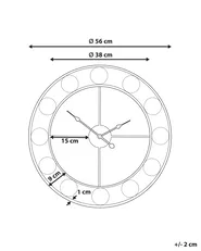 Wall Clock REIDEN 56 cm Metal Multicolour_798205