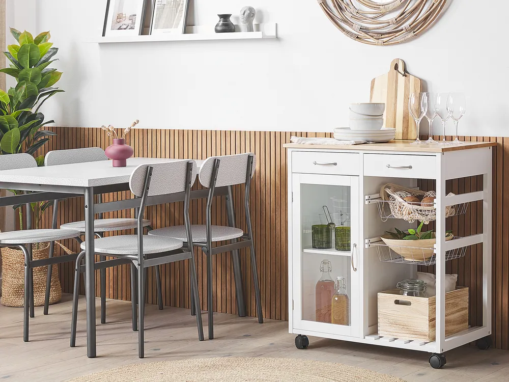 Kitchen Trolley BOVES White