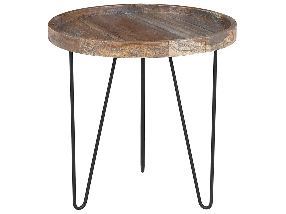 Side Table BONDISS Wood Dark Brown