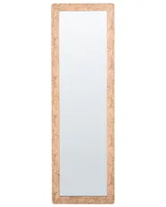 Wall Mirror GALAN 50 cm 160 cm Light Brown_1099667