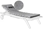 Aurinkotuolin pehmuste CESANA PREMIUM 192 x 56 cm Meleerattu harmaa_988001