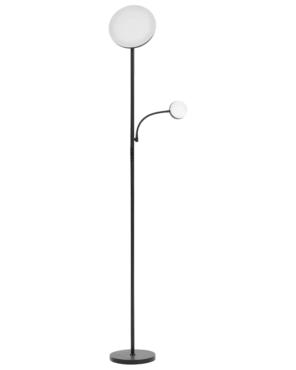 LED Floor Lamp ESKALDE  with Remote with Dimmer Metal Black